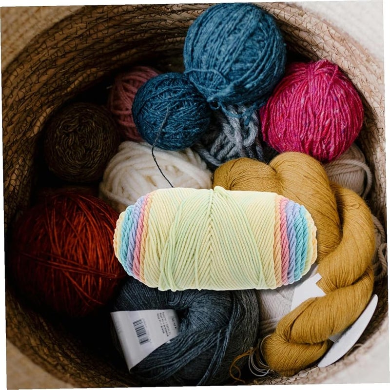 Multicolor Cotton Acrylic Rope for DIY Weaving Knitting Soft Craft String Home Decor - Image 2